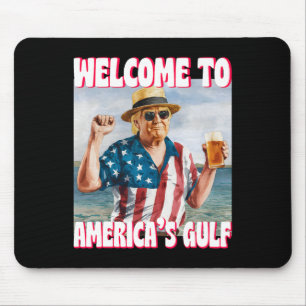 Trump Golf van Amerika Grappige Golf van Mexico VS Muismat