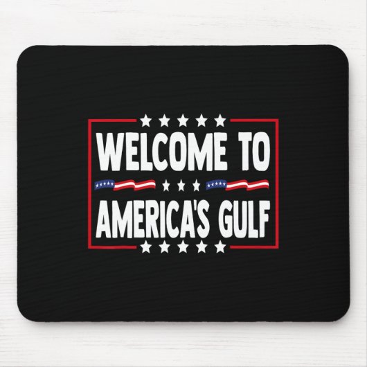 Trump Golf van Amerika Grappige Golf van Mexico VS Muismat (Voorkant)