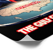 Trump Golf van Amerika Grappige Golf van Mexico VS Poster (Hoek)