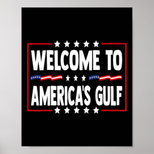 Trump Golf van Amerika Grappige Golf van Mexico VS Poster