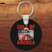 Trump Golf van Amerika Grappige Golf van Mexico VS Sleutelhanger (Voorkant)