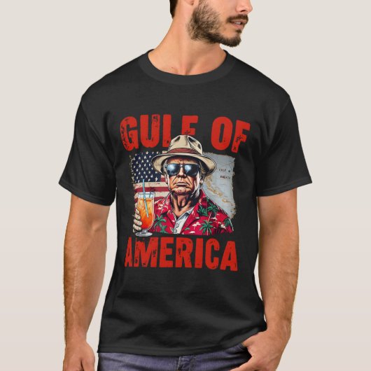 Trump Golf van Amerika Grappige Golf van Mexico VS T-shirt (Voorkant)