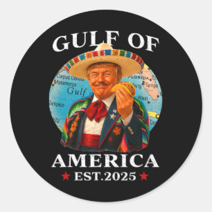 Trump Golf van Amerika sinds 2025 Mexico Trump Ronde Sticker