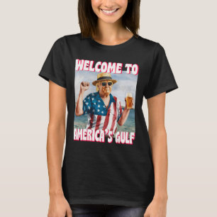 Trump Golf Van De VS Amerika Grappig Golf Van Mexi T-shirt