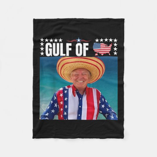 Trump Golf van Verenigde Staten Fleece Deken (Voorkant)