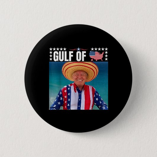 Trump Golf van Verenigde Staten Ronde Button 5,7 Cm (Voorkant)