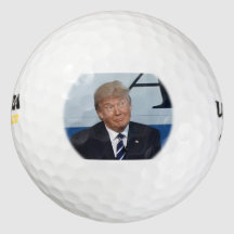 Trump golfballen (Trump glimlach)