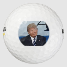 Trump golfballen (Trump glimlach)