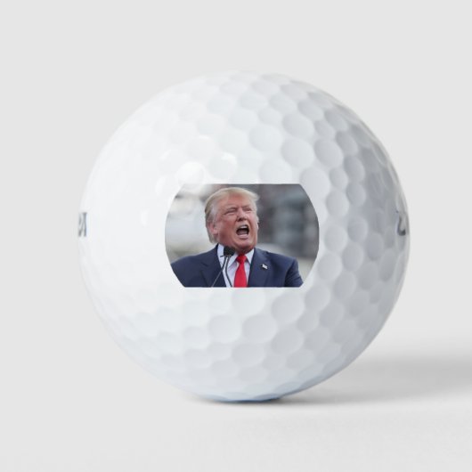 Trump golfballen (Trump schreeuwt om RRRRRRRRRRRRR (Voorkant)