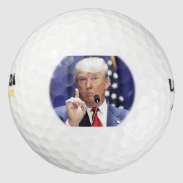 Trump golfballen (Trump vinger omhoog)