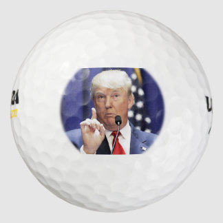Trump golfballen (Trump vinger omhoog)