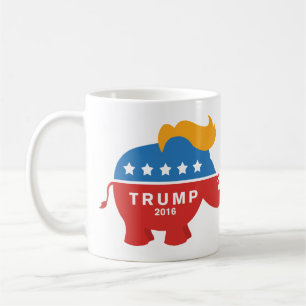 Trump GOP Elephant II Koffiemok