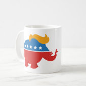 Trump GOP Elephant Koffiemok (Voorkant links)