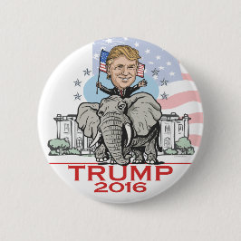 Trump GOP Elephant Tour Ronde Button 5,7 Cm