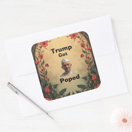 Trump Got Poped On Sticker (Envelop)