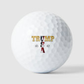 Trump Goud ⛳ Presidentiële USA 45 47 Golfballen (Voorkant)