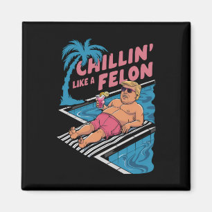 Trump Grappig Chillen Als Een Misdadiger Trump 202 Magneet