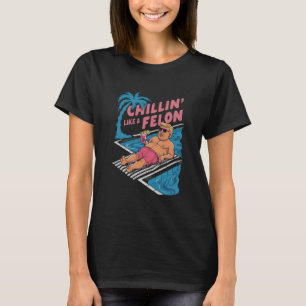 Trump Grappig Chillen Als Een Misdadiger Trump 202 T-shirt