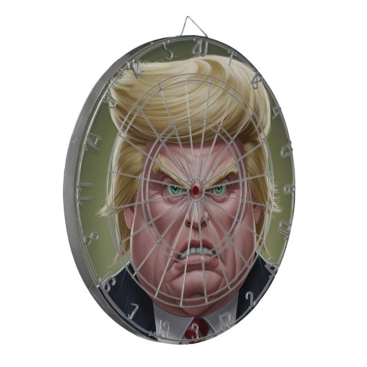 TRUMP Grappig Dartboard met een Presidentieel Doel Dartbord (Voorkant Links)