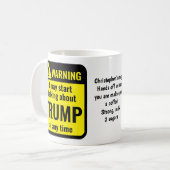 Trump Grappig Gepersonaliseerd Koffiemok (Voorkant links)