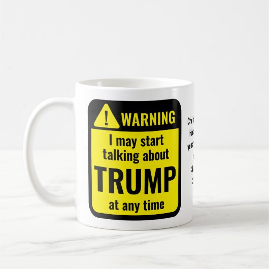 Trump Grappig Gepersonaliseerd Koffiemok (Links)