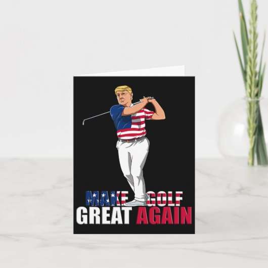 Trump - Grappig golfcadeau Kaart (Voorkant)