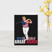 Trump - Grappig golfcadeau Kaart (Gele Bloem)