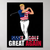 Trump - Grappig golfcadeau Poster (Voorkant)