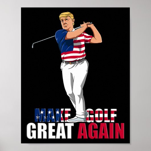Trump - Grappig golfcadeau Poster (Voorkant)