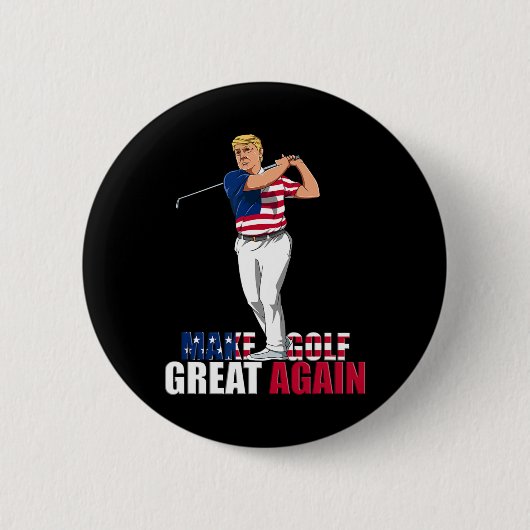 Trump - Grappig golfcadeau Ronde Button 5,7 Cm (Voorkant)