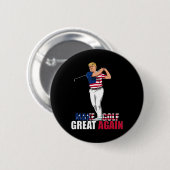 Trump - Grappig golfcadeau Ronde Button 5,7 Cm (Voorkant /achterkant)