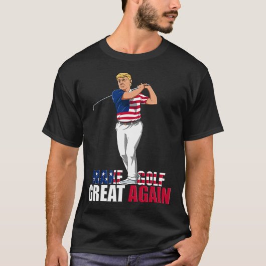 Trump - Grappig golfcadeau T-shirt (Voorkant)