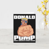 Trump Grappig Juli 4th Donald Pump Kaart (Gele Bloem)