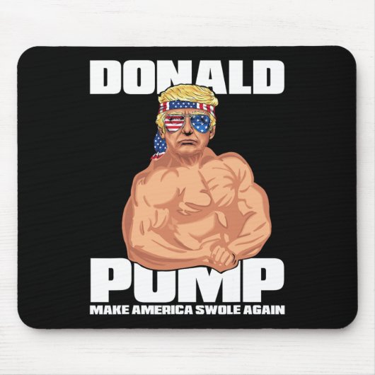 Trump Grappig Juli 4th Donald Pump Muismat (Voorkant)