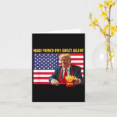 Trump Grappig Maak Frieten Groot Again Trump Mega  Kaart (Gele Bloem)