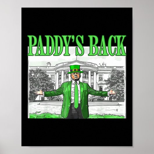Trump Grappig St Patrick's Day St Patty's Day Dans Poster (Voorkant)