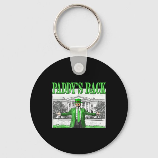 Trump Grappig St Patrick's Day St Patty's Day Dans Sleutelhanger (Voorkant)