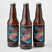 Trump Grappige Chillin Als een misdadiger Trump 20 Bier Etiket (Flessen)