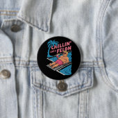 Trump Grappige Chillin Als een misdadiger Trump 20 Ronde Button 7,6 Cm (In situ)