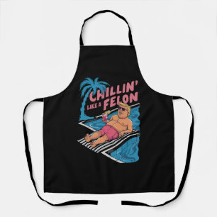 Trump Grappige Chillin Als een misdadiger Trump 20 Schort