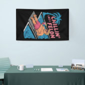 Trump Grappige Chillin Als een misdadiger Trump 20 Spandoek (Beurs)