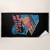 Trump Grappige Chillin Als een misdadiger Trump 20 Strandlaken (Voorkant)