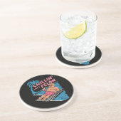 Trump Grappige Chillin Als een misdadiger Trump 20 Zandsteen Onderzetter (Zijkant)