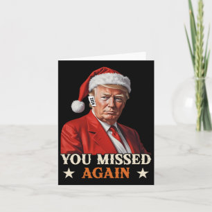 Trump Grappige Kerst die je weer hebt gemist 2024 Kaart