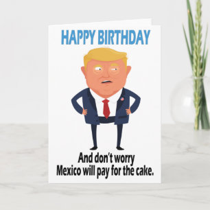 Trump grappige verjaardag kaart