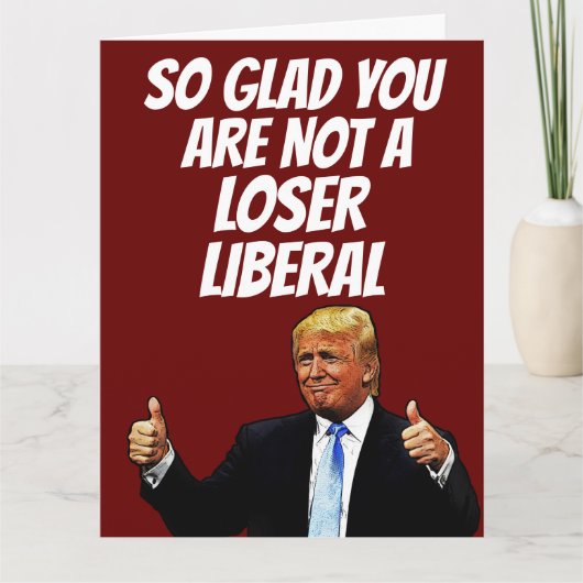 TRUMP GRAPPIGE VERJAARDAGSCARTS KAART (Voorkant)