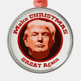 Trump Great Kerstmis Metalen Ornament