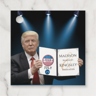 Trump Greatest Amazing Wedding Bedankjes Labels