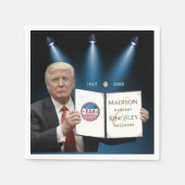 Trump Greatest Amazing Wedding Square Sticker Servet (Voorkant)