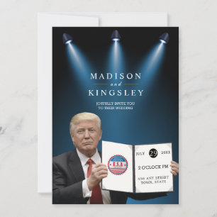 Trump Greatest 💍 Patriot Wedding Kaart